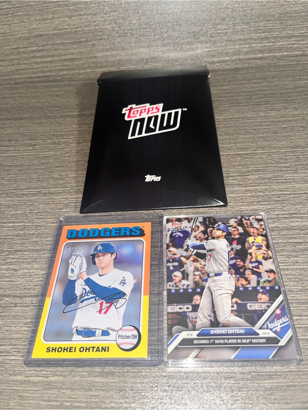 Topps Now Dodgers 50/50 Shohei Ohtani Baseball Card - Black Pack